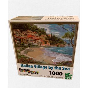 PuzzleWorks 1000 Piece Jigsaw Puzzle | Italian Village By The Sea